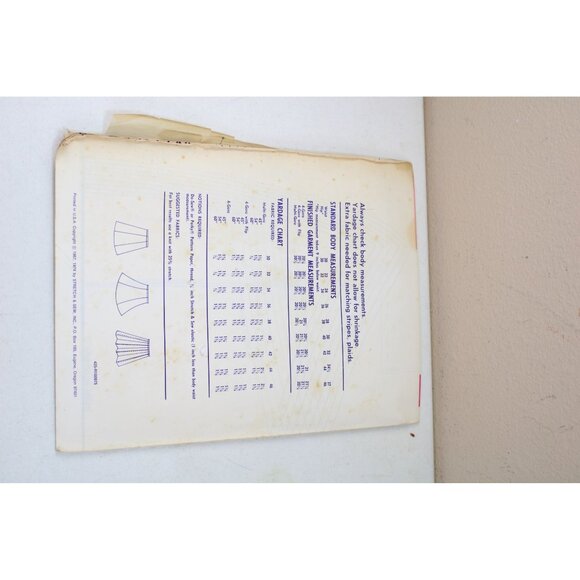 UNCUT Stretch & Sew Pattern 425 Gored Skirt Size 30 - Vintage 1967 93530 - Picture 4 of 4